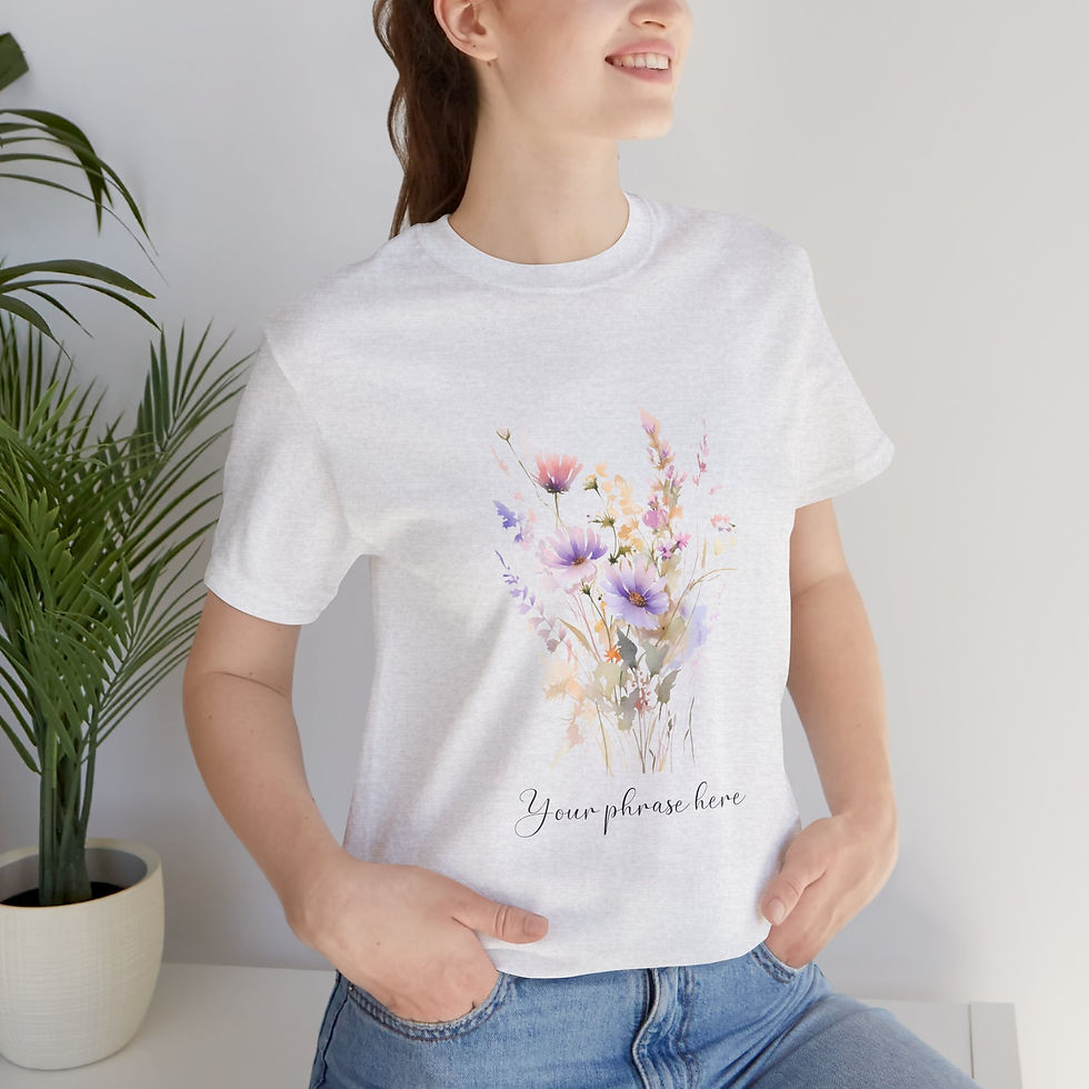 Thumbnail: 293 Wildflowers Women Shirt - Airlume Cotton, Lightweight, Breathable