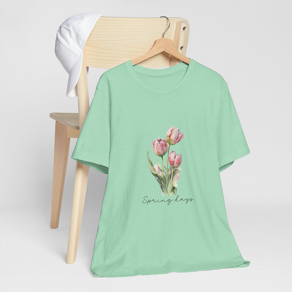 Miniatura: 165 Beautiful Tulips Women Shirt - Airlume Cotton, Lightweight, Breathable
