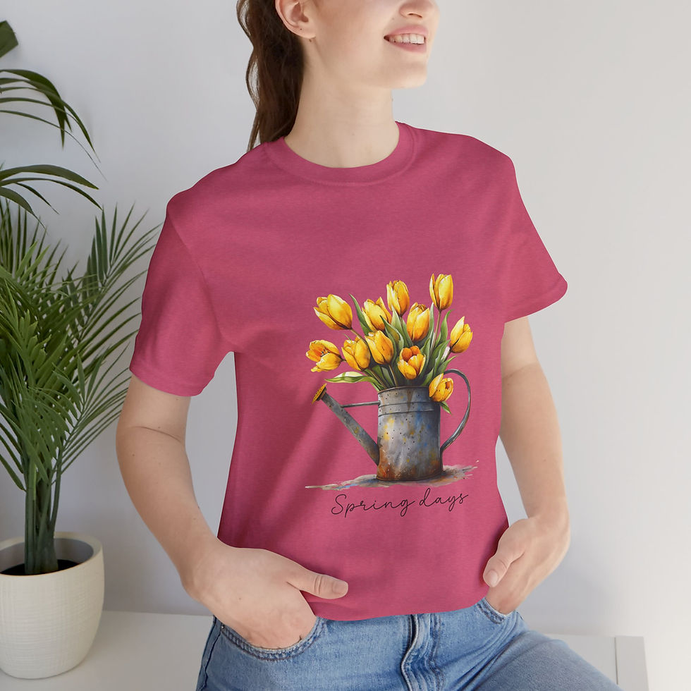 Miniatura: 179 Beautiful Tulips Women Shirt - Airlume Cotton, Lightweight, Breathable