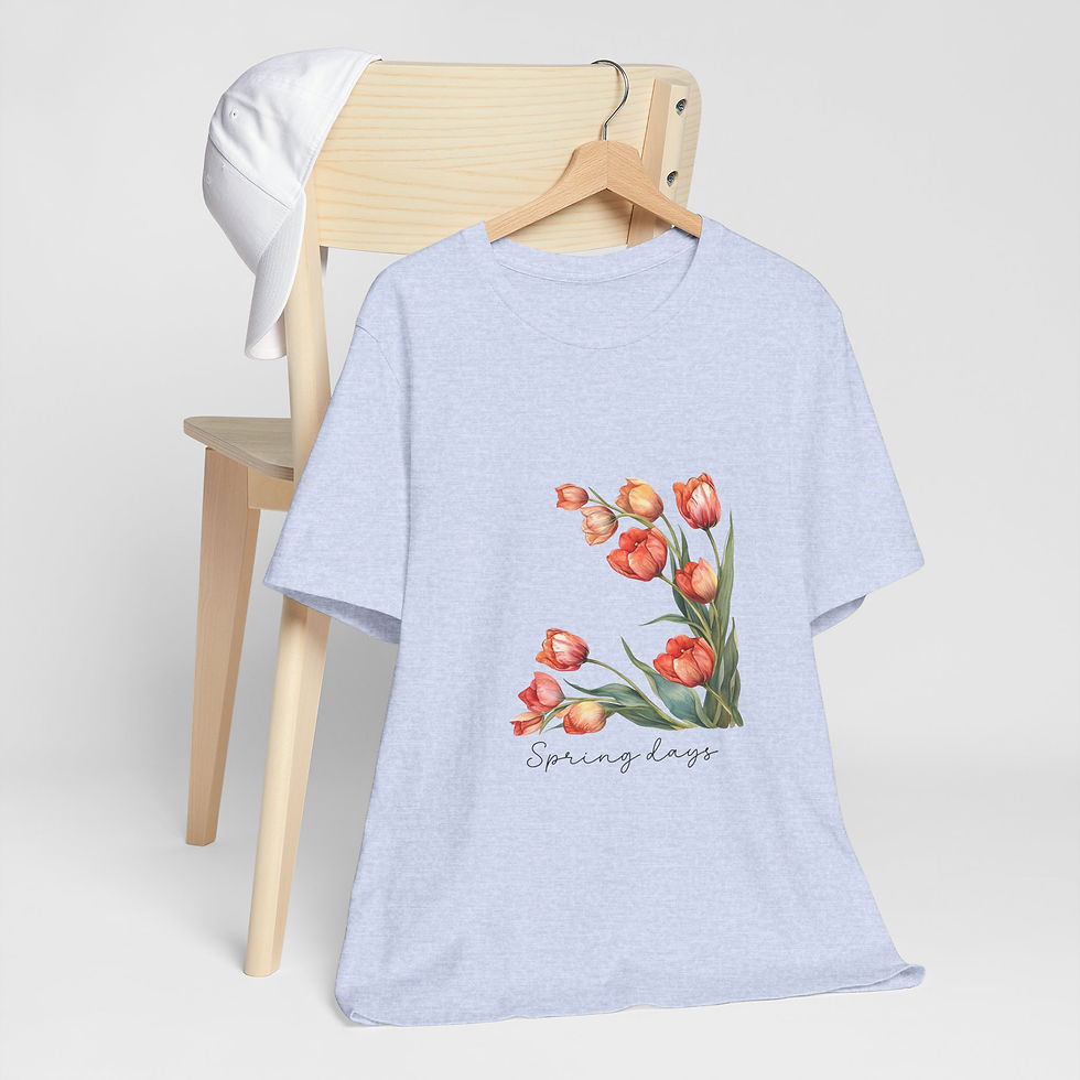Miniatura: 186 Beautiful Tulips Women Shirt - Airlume Cotton, Lightweight, Breathable