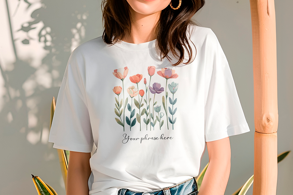 199 Wildflowers Women's Shirt - Airlume Cotton, Lightweight, Breathable