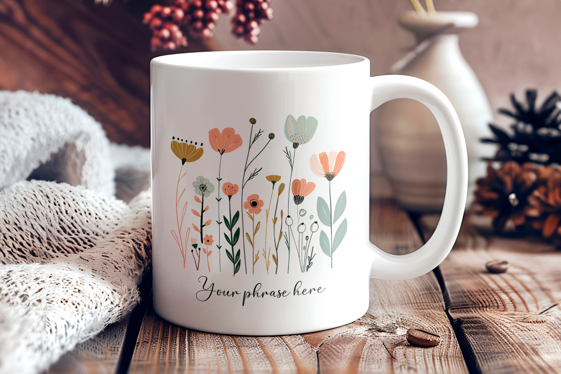 205 Wildflowers 11 oz mug