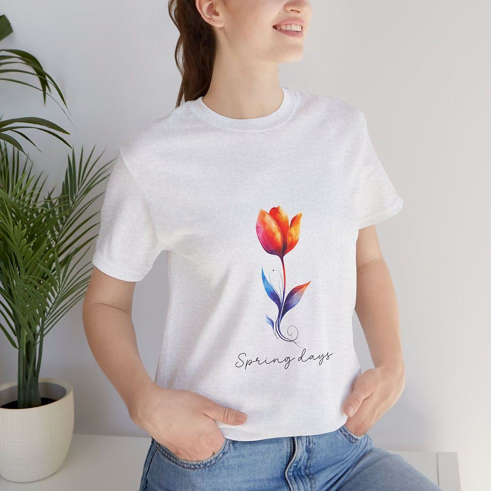 Miniatura: 172 Beautiful Tulips Women Shirt - Airlume Cotton, Lightweight, Breathable