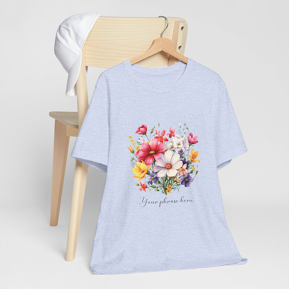 Miniatura: 133 Spring Wildflowers Women Shirt - Airlume Cotton, Lightweight, Breathable