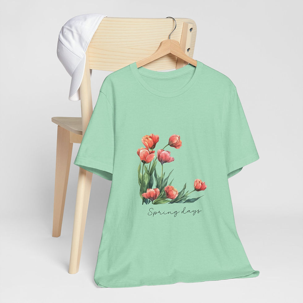 Thumbnail: 187 Beautiful Tulips Women Shirt - Airlume Cotton, Lightweight, Breathable
