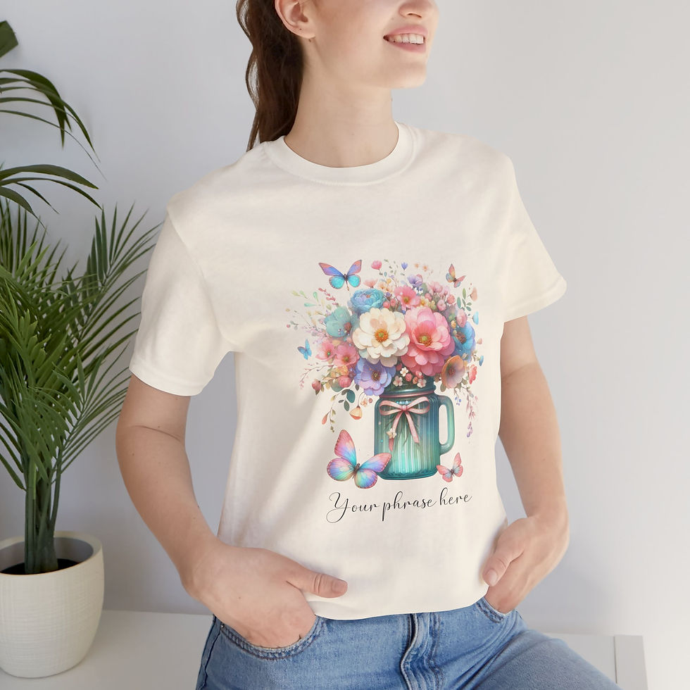 Miniatura: 296 Butterfly Women Shirt - Airlume Cotton, Lightweight, Breathable