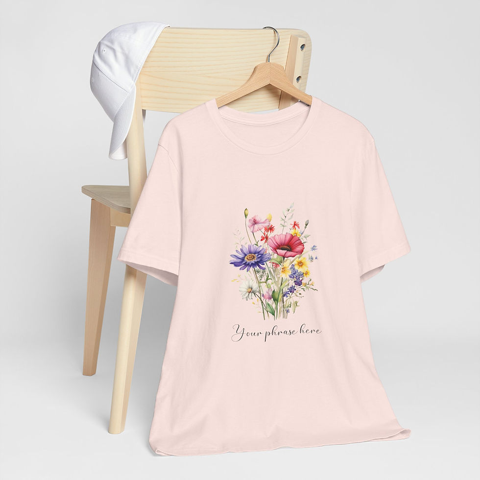 Thumbnail: 128 Spring Wildflowers Women Shirt - Airlume Cotton, Lightweight, Breathable