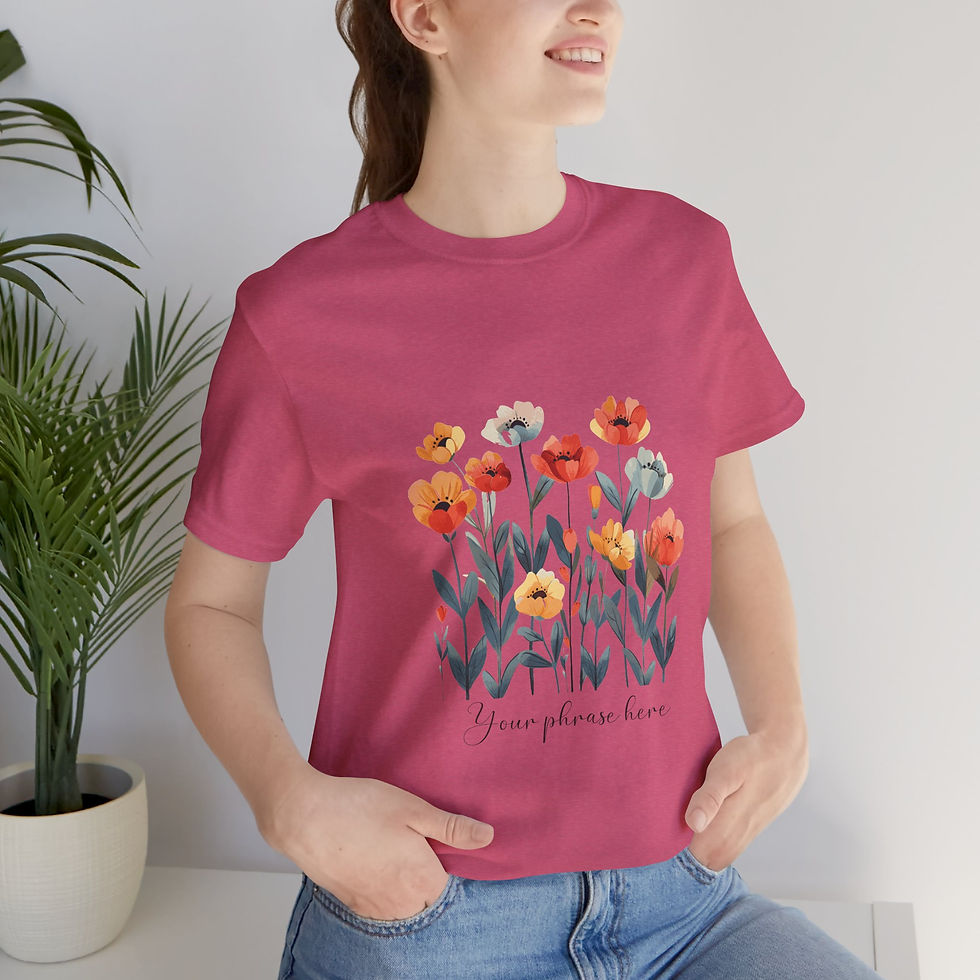 Miniatura: 201 Wildflowers Women Shirt - Airlume Cotton, Lightweight, Breathable