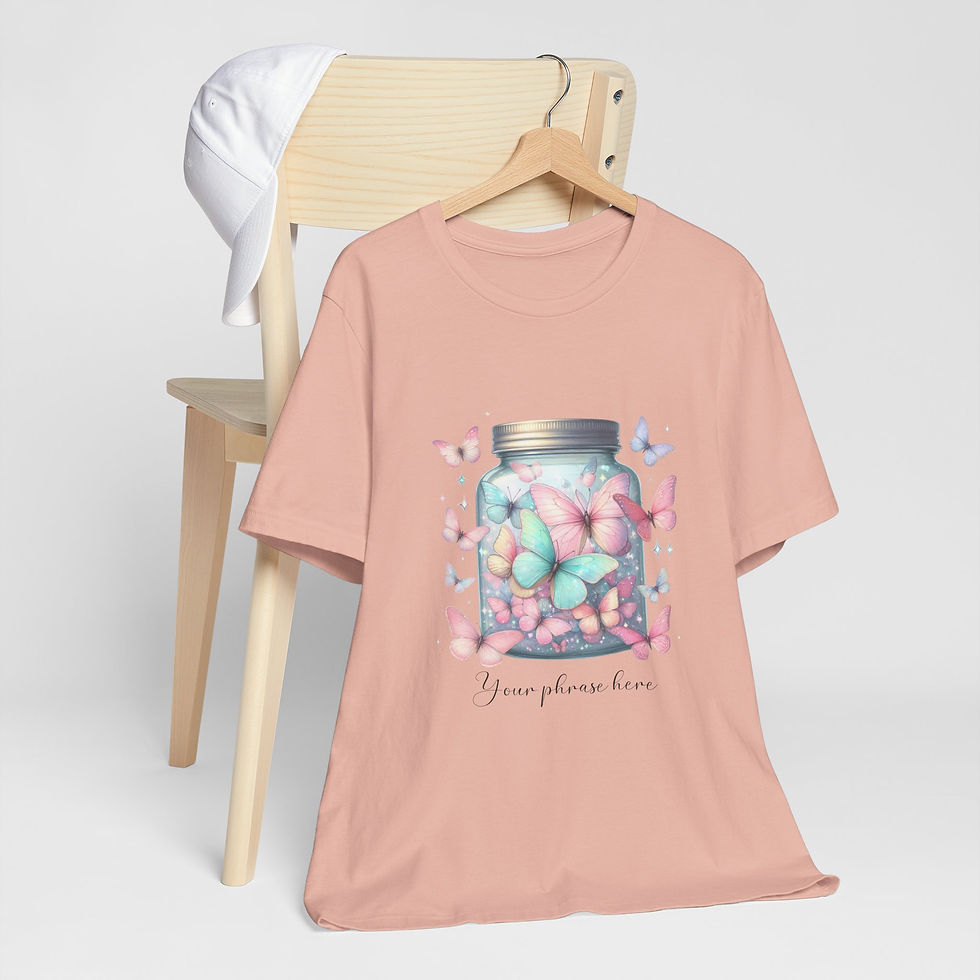 Miniatura: 299 Butterfly Women Shirt - Airlume Cotton, Lightweight, Breathable