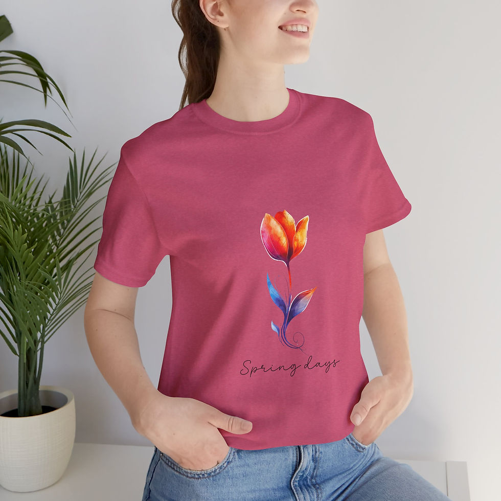 Miniatura: 172 Beautiful Tulips Women Shirt - Airlume Cotton, Lightweight, Breathable