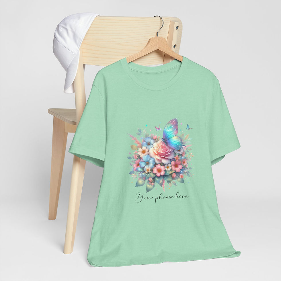 Miniatura: 294 Butterfly Women Shirt - Airlume Cotton, Lightweight, Breathable