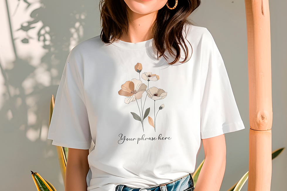 211 Wildflowers Women Shirt - Airlume Cotton, Lightweight, Breathable