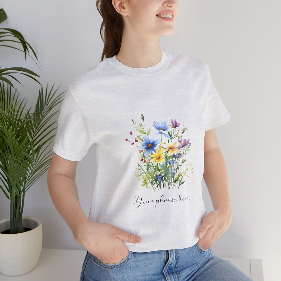 Thumbnail: 126 Spring Wildflowers Women Shirt - Airlume Cotton, Lightweight, Breathable
