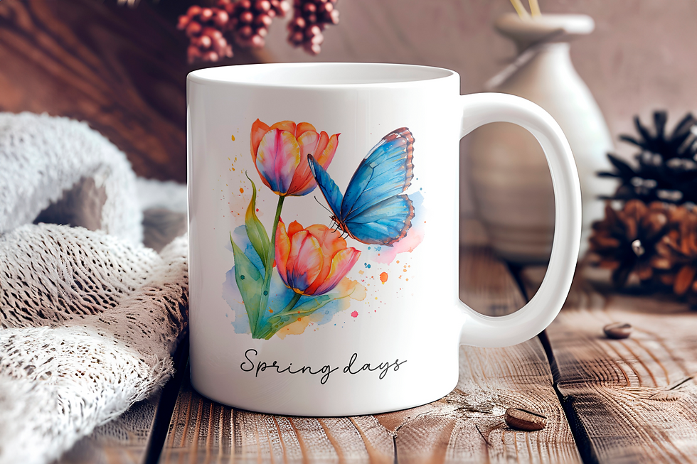 Thumbnail: 173 Tulips flowers 11 oz mug