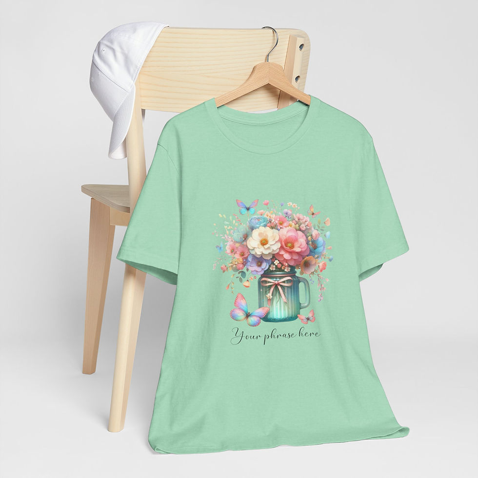 Miniatura: 296 Butterfly Women Shirt - Airlume Cotton, Lightweight, Breathable