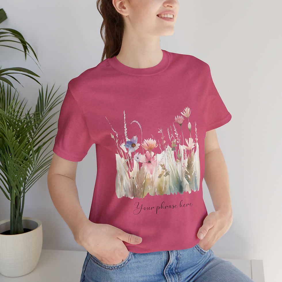 Miniatura: 267 Wildflowers Women Shirt - Airlume Cotton, Lightweight, Breathable