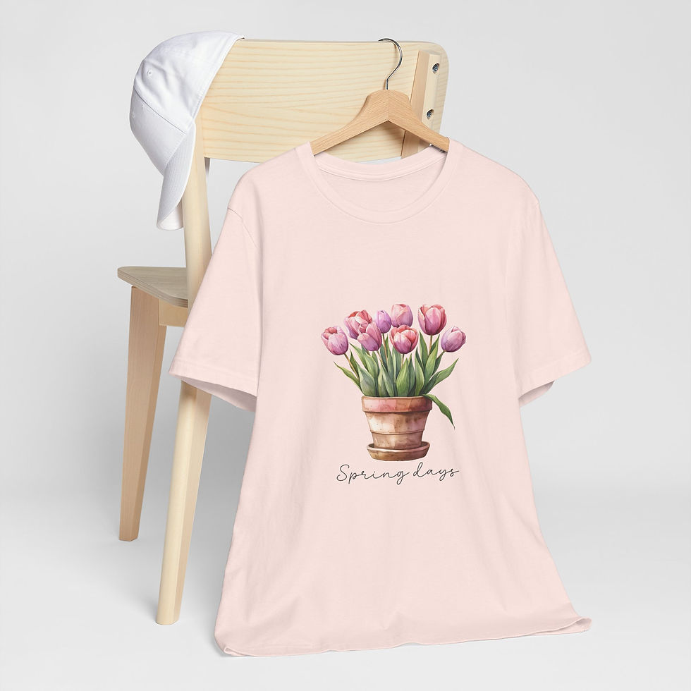 Miniatura: 166 Beautiful Tulips Women Shirt - Airlume Cotton, Lightweight, Breathable
