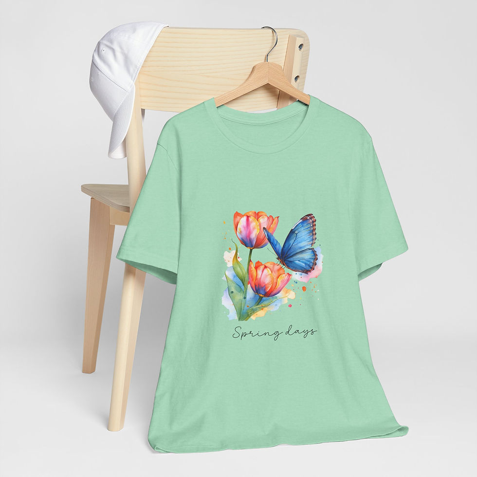 Thumbnail: 173 Beautiful Tulips Women Shirt - Airlume Cotton, Lightweight, Breathable