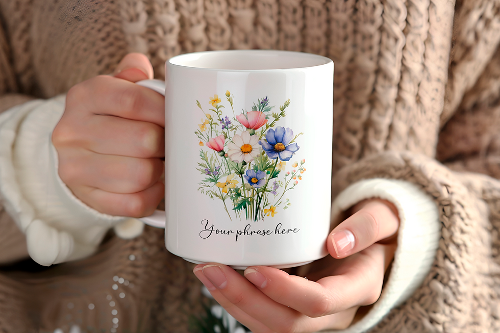 Miniatura: 140 Spring Wildflowers 11 oz mug