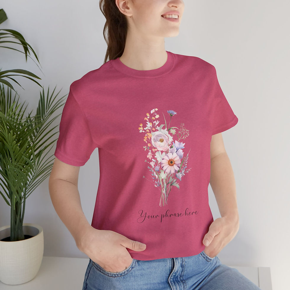 Miniatura: 292 Wildflowers Women Shirt - Airlume Cotton, Lightweight, Breathable