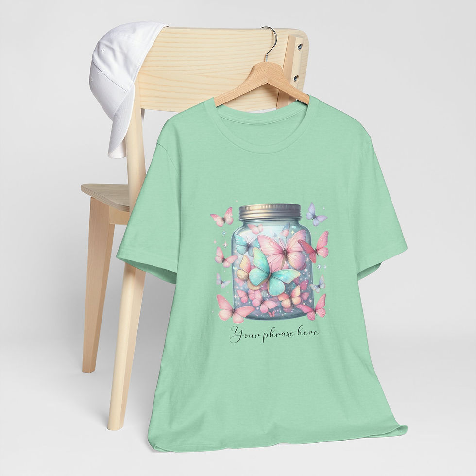Miniatura: 299 Butterfly Women Shirt - Airlume Cotton, Lightweight, Breathable