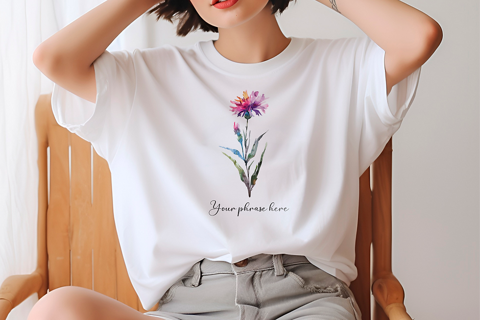 Miniatura: 258 Wildflowers Women Shirt - Airlume Cotton, Lightweight, Breathable