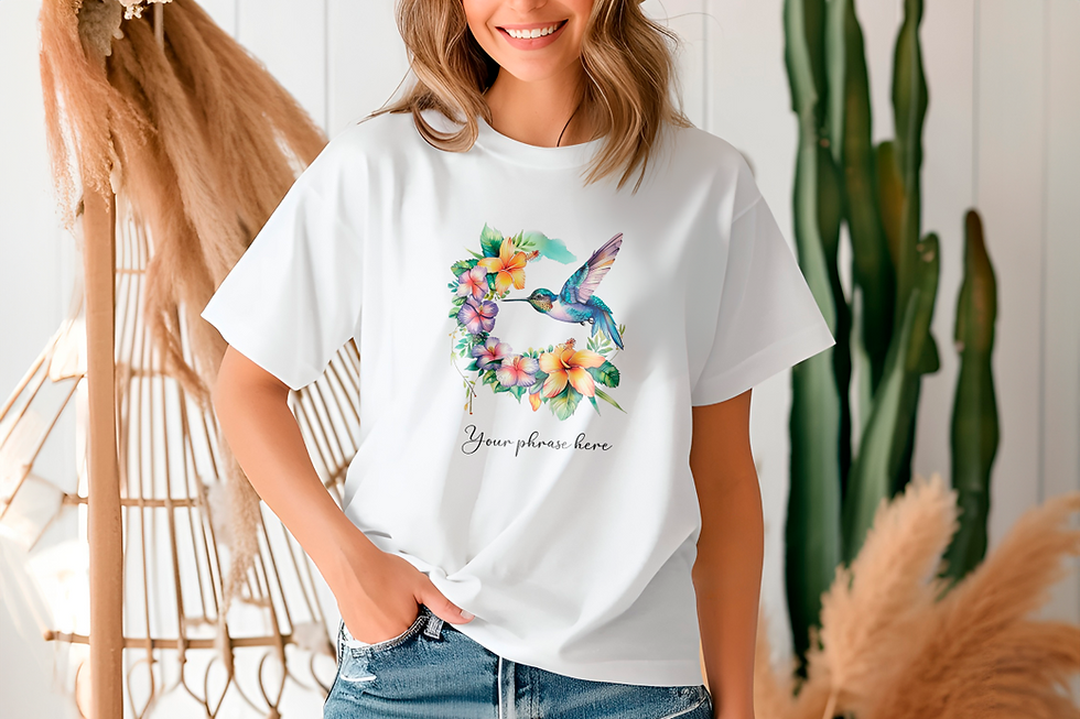 Miniatura: 153 Hummingbird Women Shirt - Airlume Cotton, Lightweight, Breathable