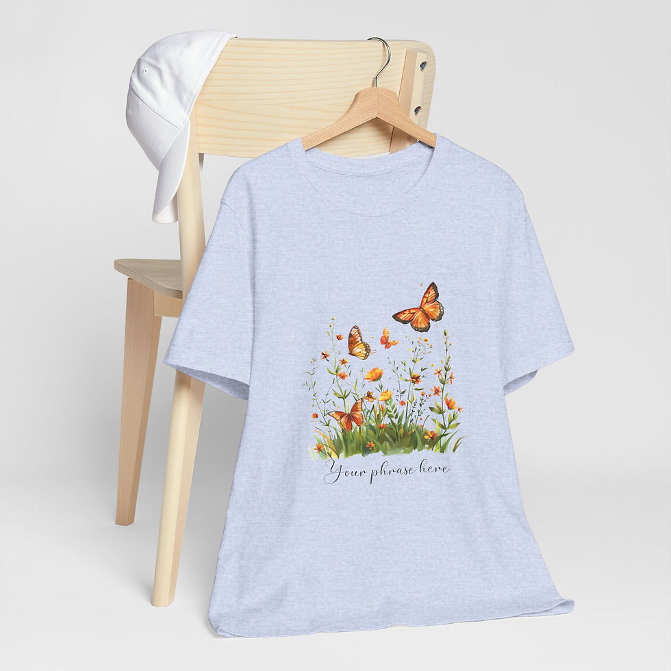 Miniatura: 309 Butterfly Women Shirt - Airlume Cotton, Lightweight, Breathable