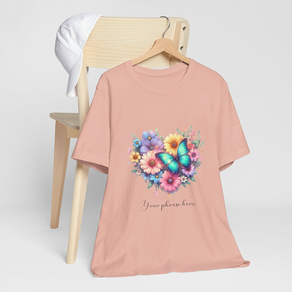 Thumbnail: 298 Butterfly Women Shirt - Airlume Cotton, Lightweight, Breathable