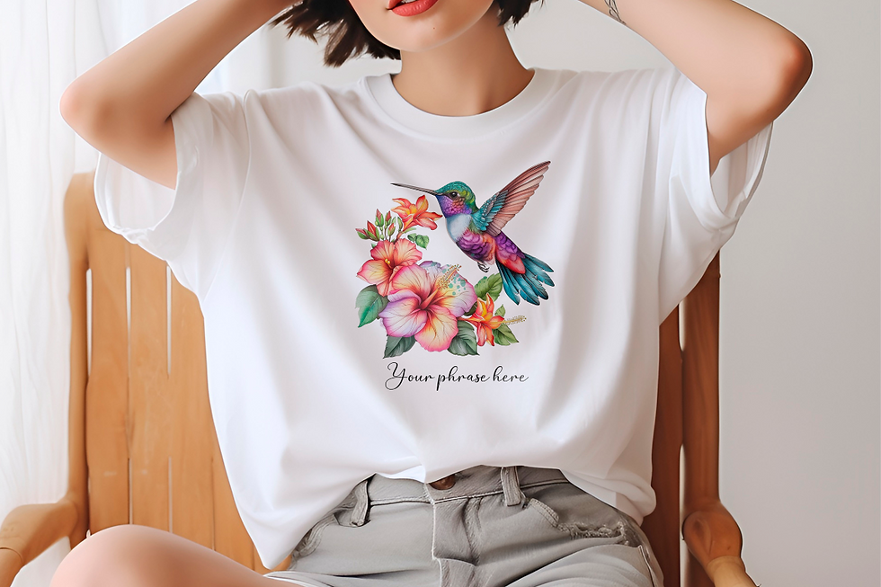 Miniatura: 148 Hummingbird Women Shirt - Airlume Cotton, Lightweight, Breathable