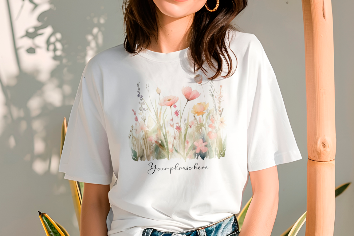 268 Wildflowers Women Shirt - Airlume Cotton, Lightweight, Breathable