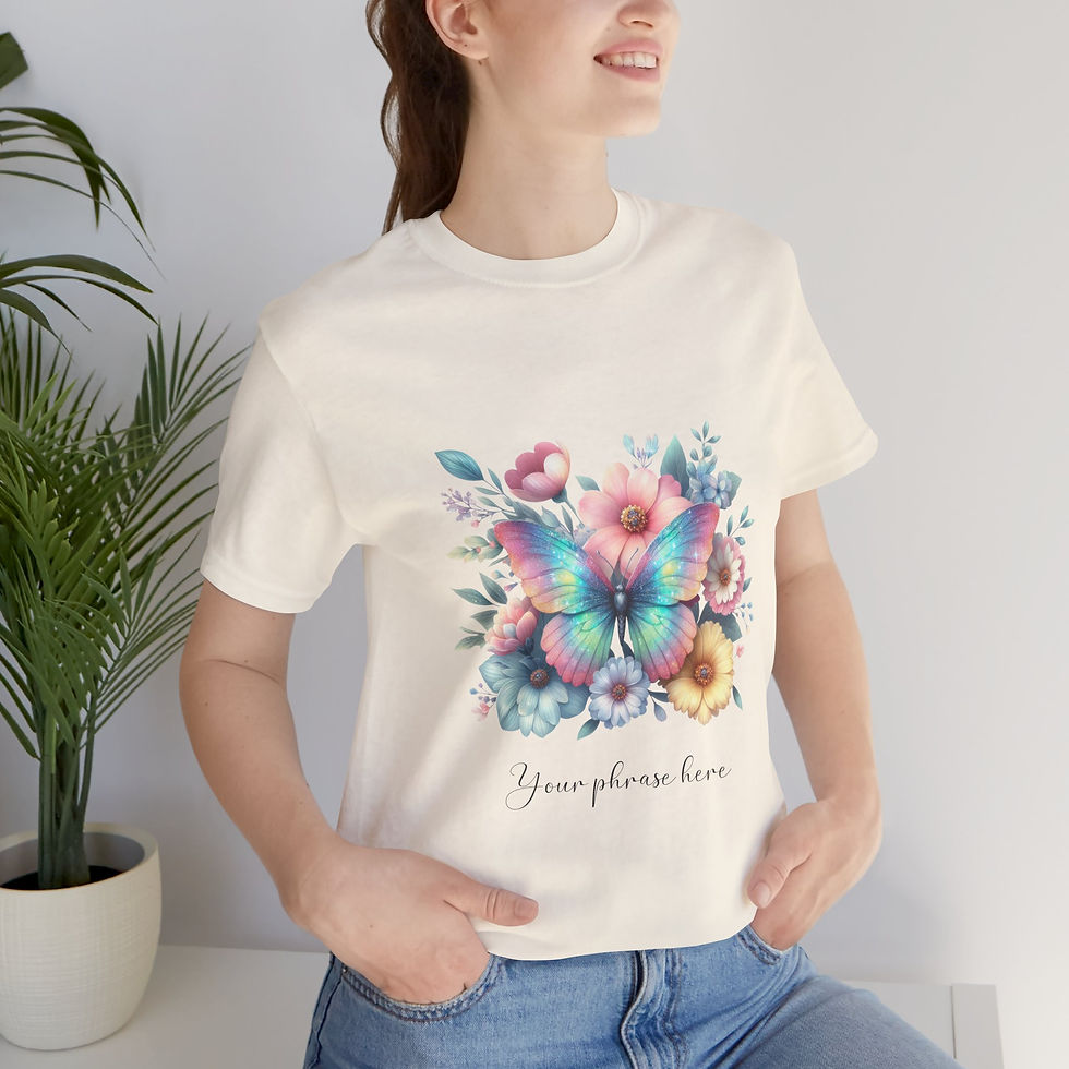 Miniatura: 301 Butterfly Women Shirt - Airlume Cotton, Lightweight, Breathable