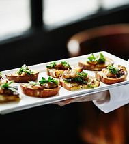 appetizers being served