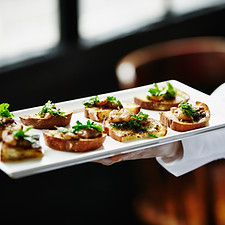 appetizers being served