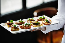 appetizers being served