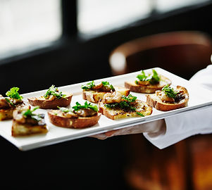 appetizers being served