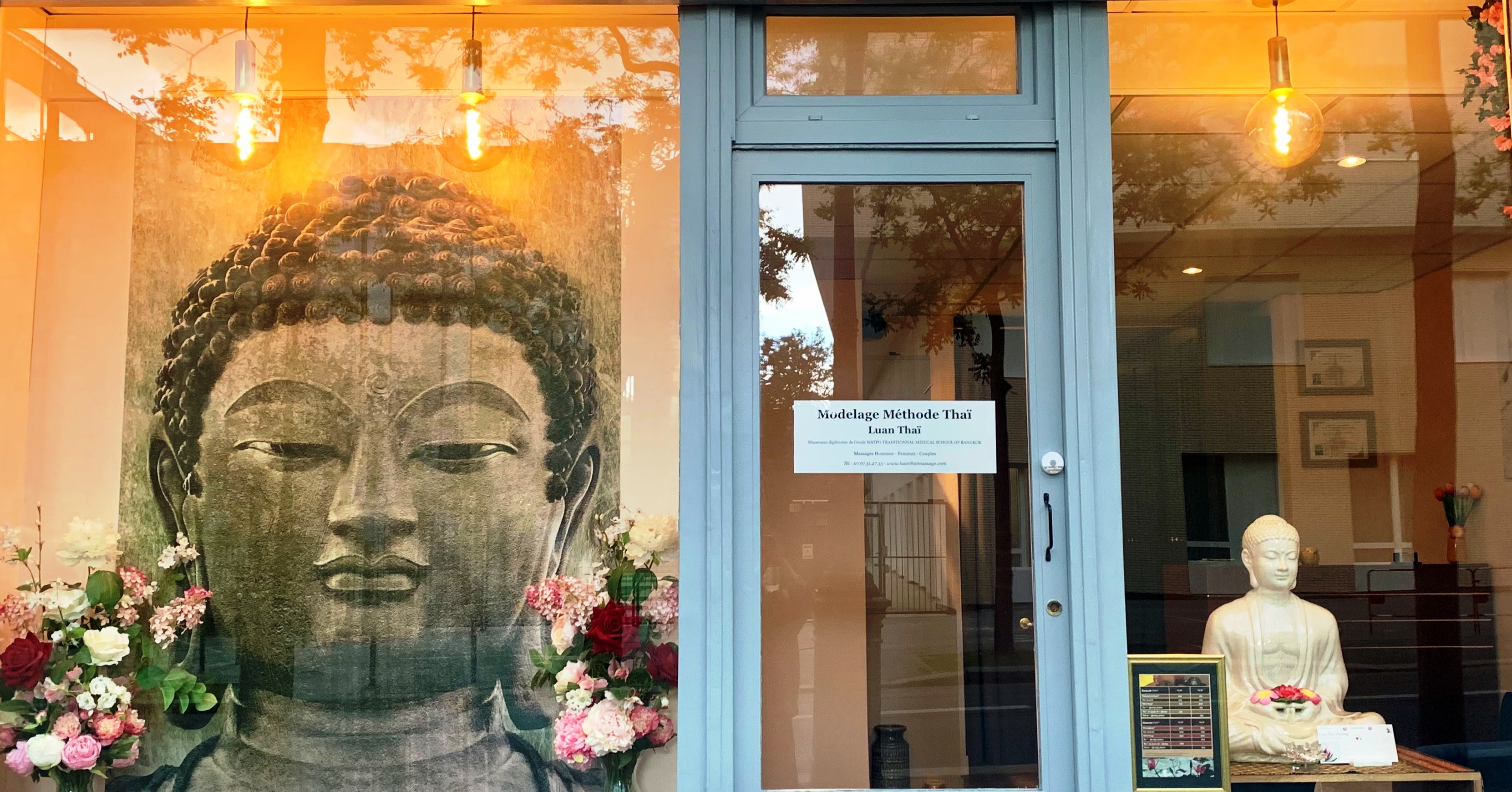 Façade de Luan Thaï Massage à Paris 14