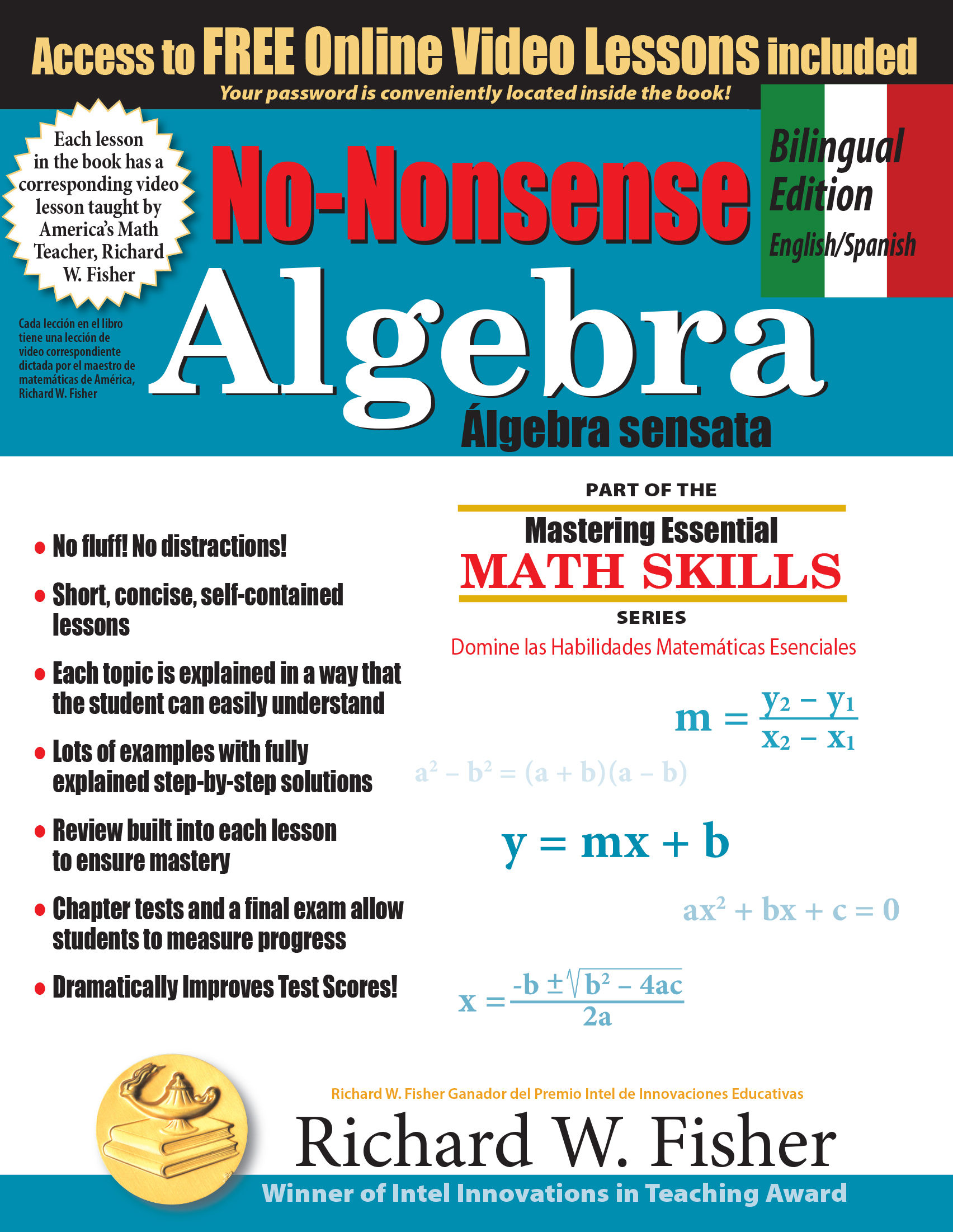 No-Nonsense Algebra, Bilingual Edition, English/Spanish