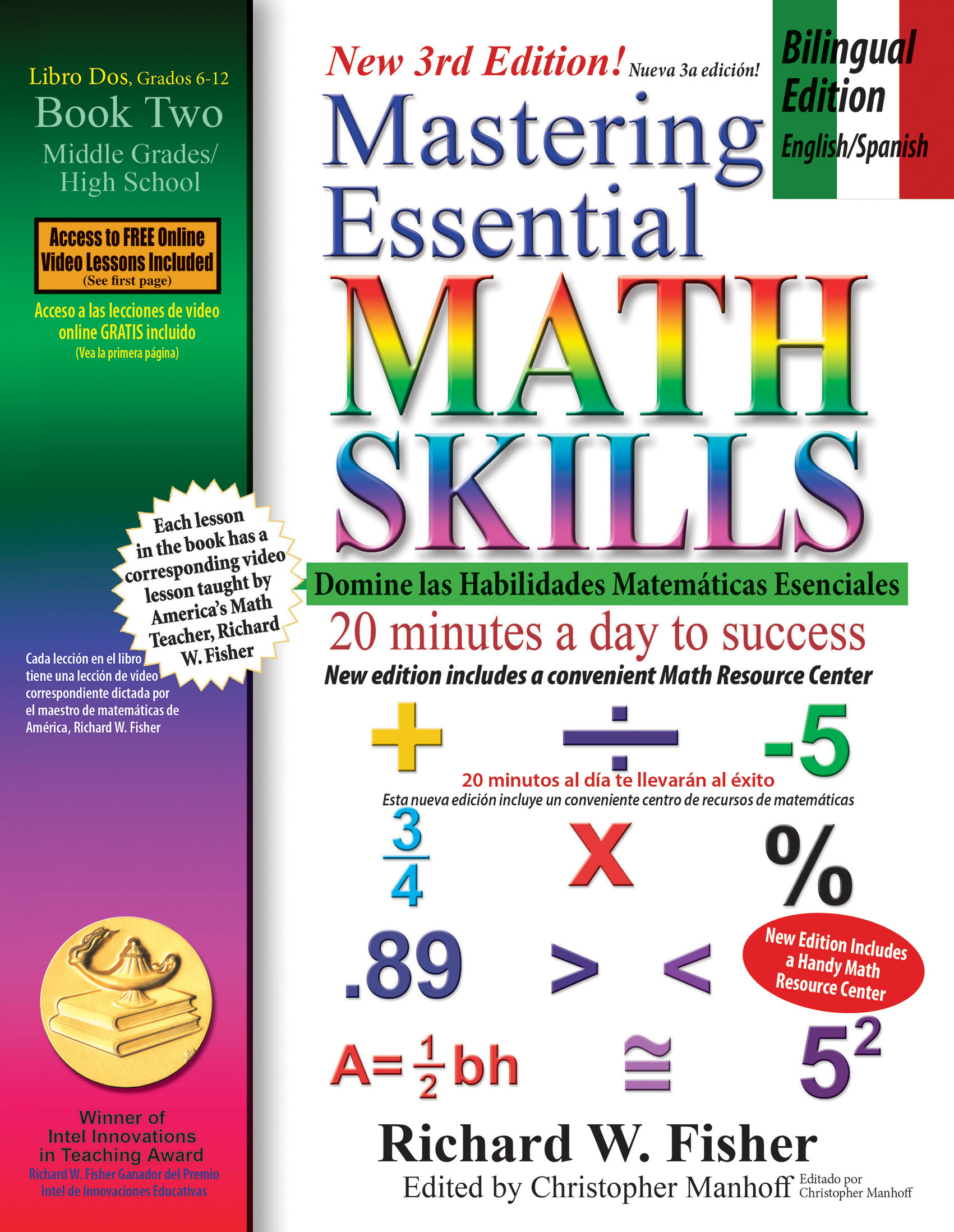 Mastering Essential Math Skills Book 2, Bilingual edition, English/Spanish