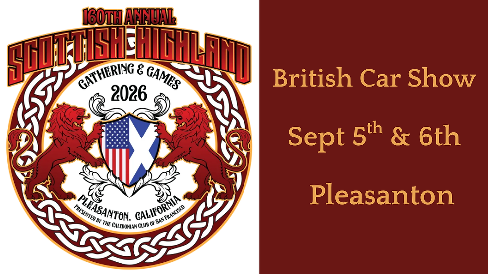 British Car Show at the Scottish Highland Gathering & Games