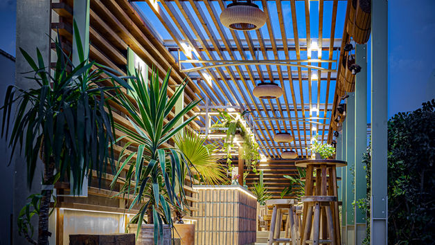 Diseño de interiores del restaurante Mar en Barra en El Palmar, Vejer de la Frontera, proyecto de VELVET