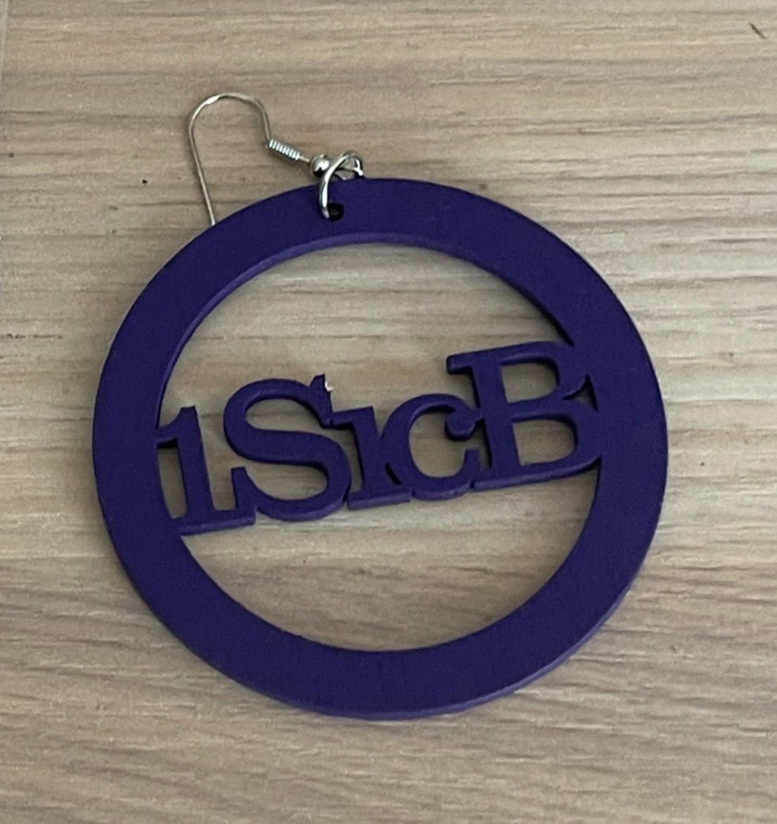 1SicB earrings Purple