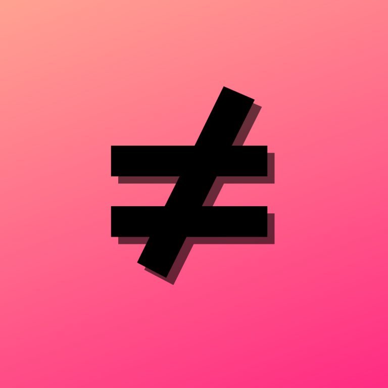 symbol for does not equal in progamming symbol for does not equal in progamming