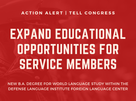 Tell Congress: Support More Educational Opportunities for World Language Service Members