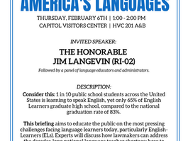 "Advocating for America's Languages" 2020 Capitol Hill Policy Briefing