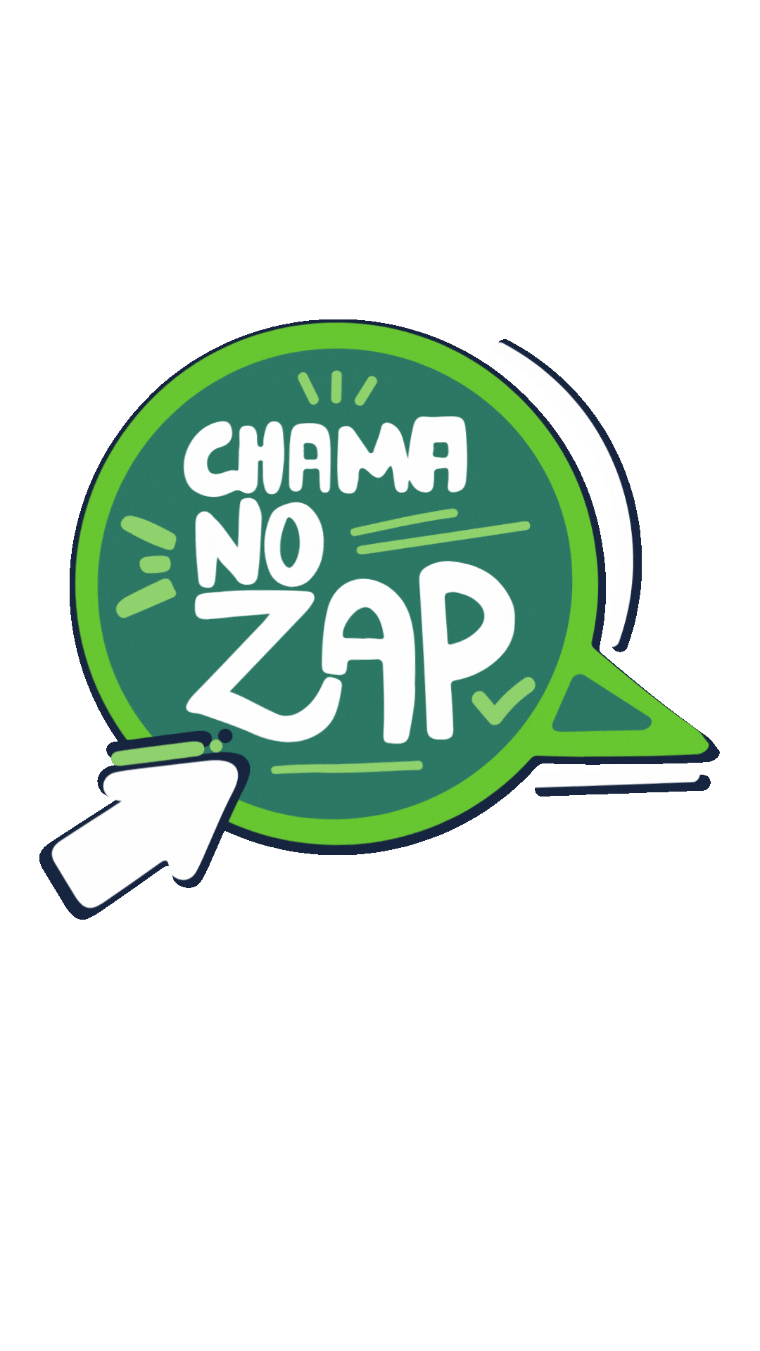 Chama no zap atendimento de clientes verde e branco moderno Story do instagram (3).gif