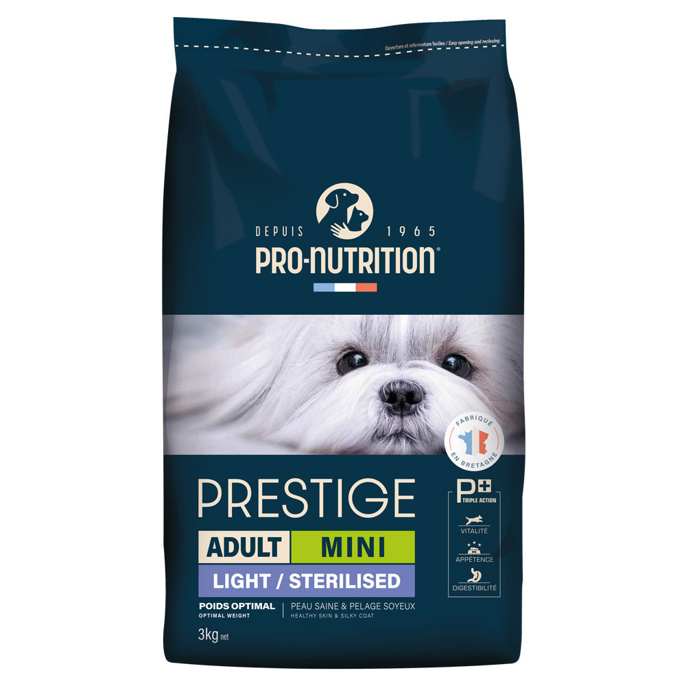 Prestige Light Mini – מזון מופחת קלוריות לכלבים 3 ק״ג