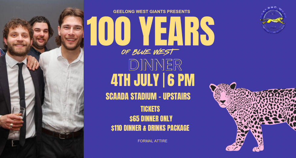 100 years of Blue West Dinner