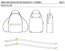Mini Backpack/ Crossbody Combo_Tech Flat