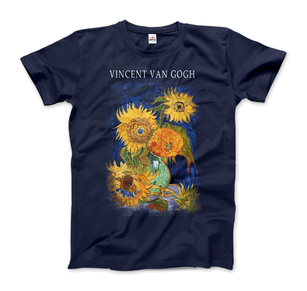 Van Gogh Five Sunflowers 1888, Artwork T-Shirt